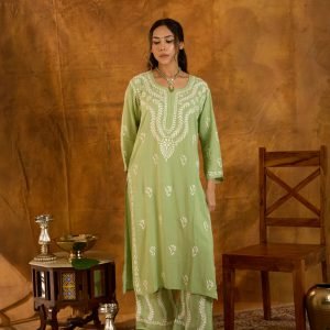 Sabza Mint Green Palazzo Set