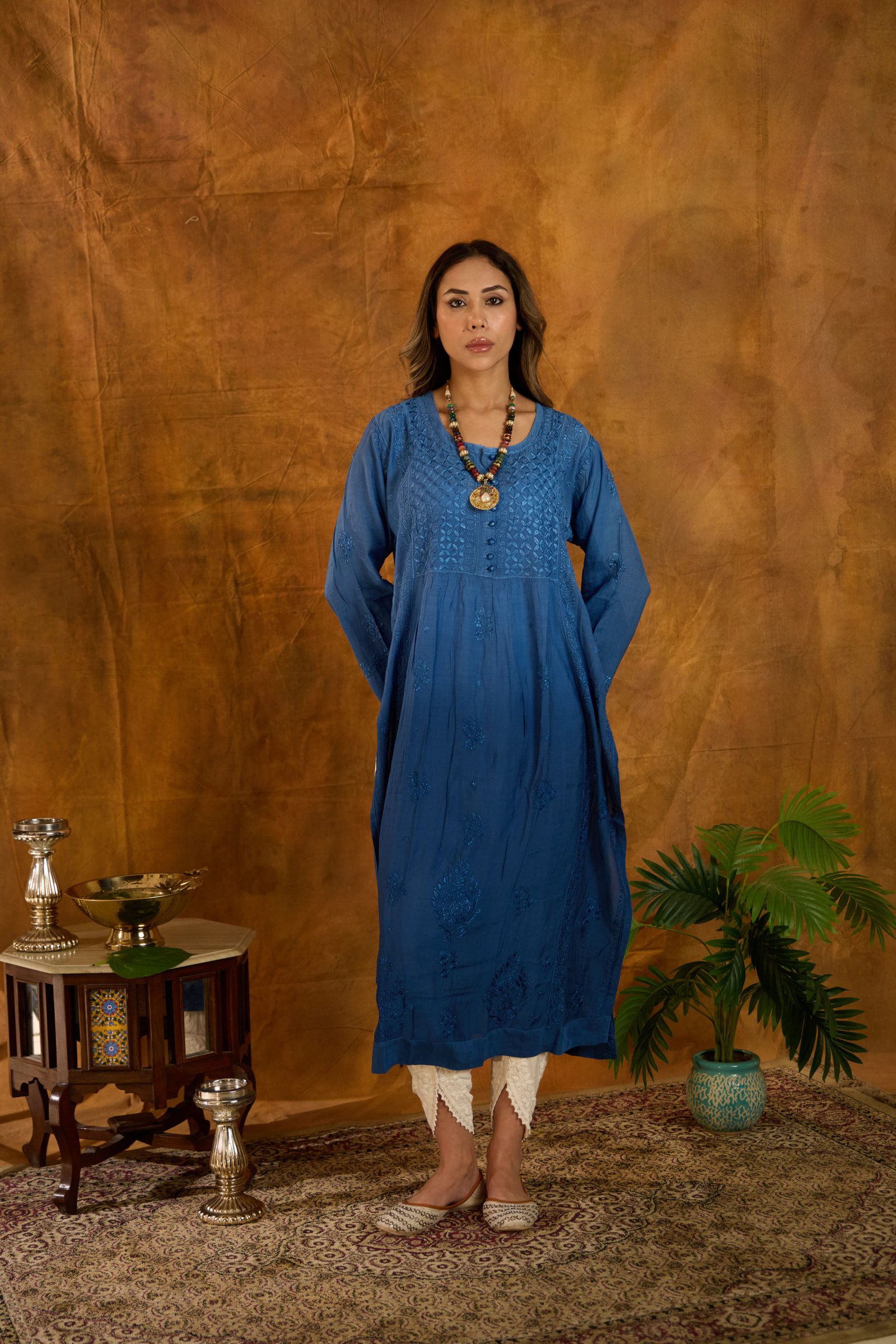 Niloufar (Georgette Chikankari Kurti)